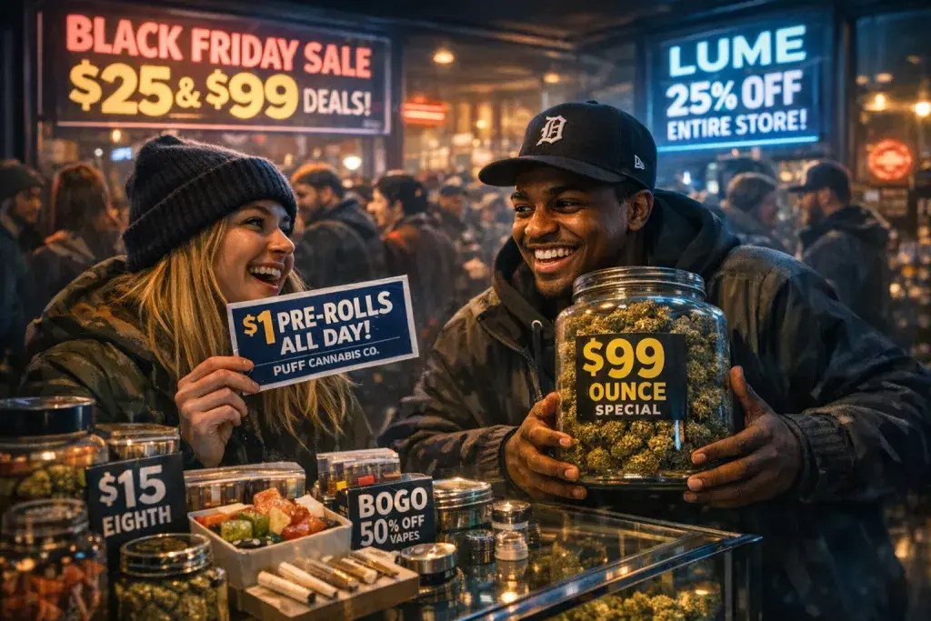 Metro Detroit Dispensaries Roll Out Black Friday Deals on Flower, Carts, and Edibles