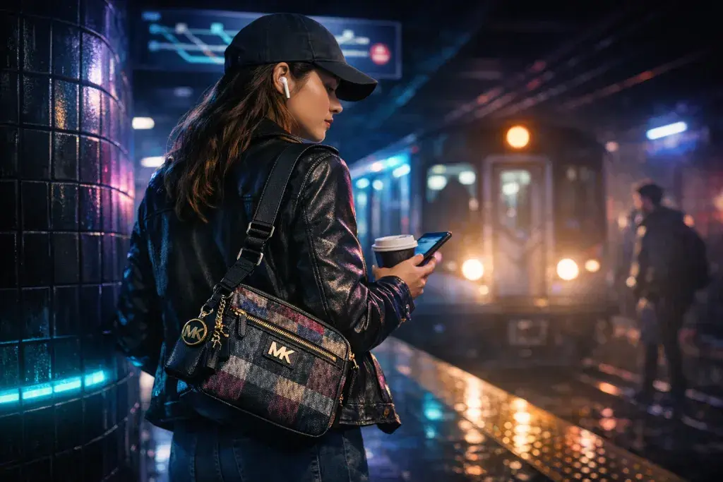 Michael Kors Fabric Crossbody Bag Delivers Compact Versatility for Daily Carry