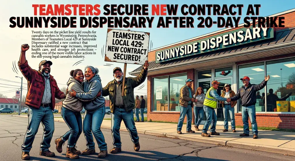 Teamsters Secure New Contract at Sunnyside Dispensary After 20-Day Strike