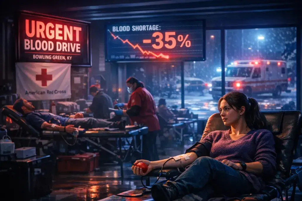 Red Cross Hosts Urgent Blood Drives in Bowling Green Amid 35% National Shortfall