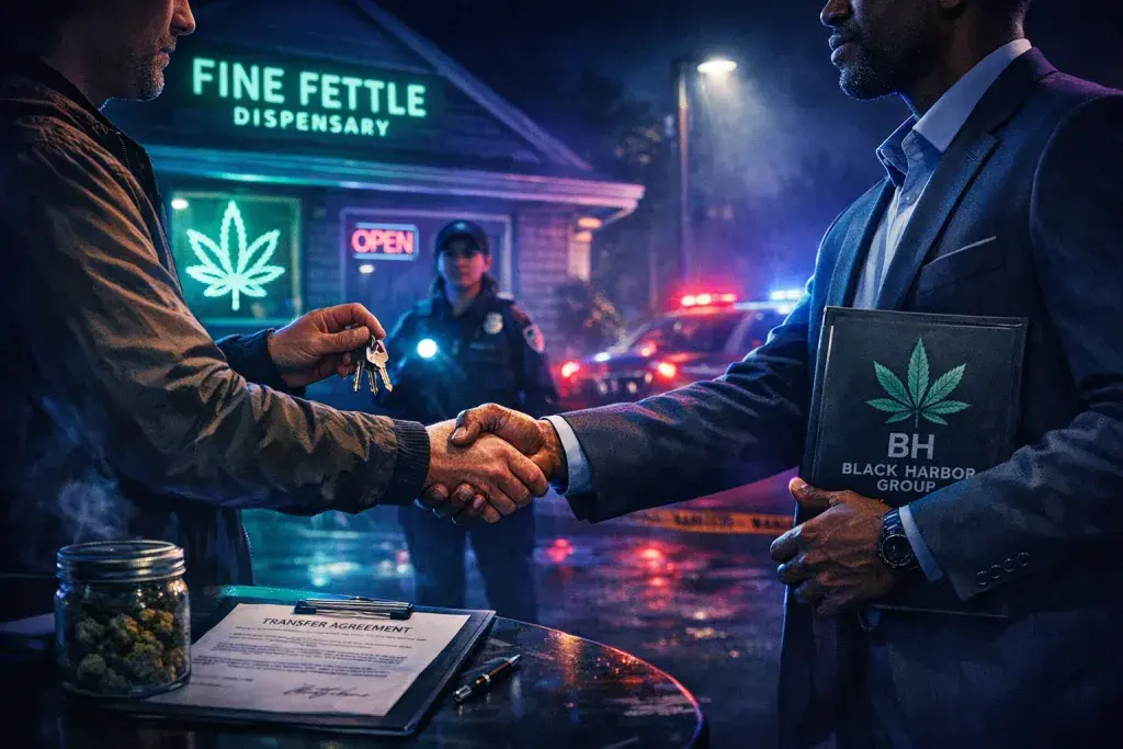 Fine Fettle Dispensary Transfers to Black Harbor Group After Board Approval