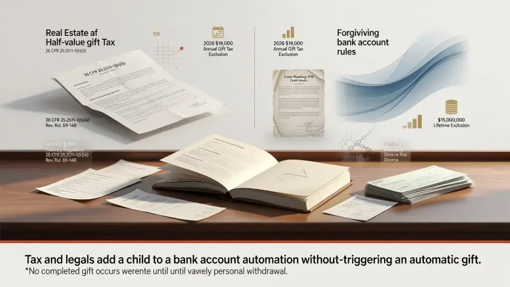 Adding a Child to a Bank Account Doesn't Trigger an Automatic Gift
