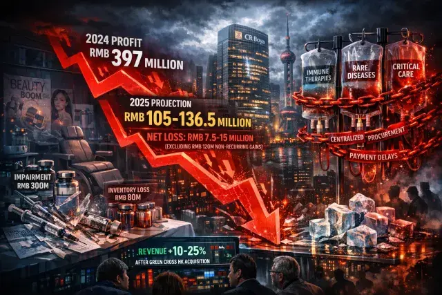 China Resources Boya Bio-pharmaceutical Issues Sharp Profit Warning for 2025