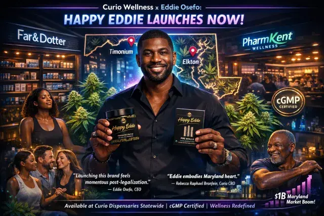 Curio Wellness Partners with Eddie Osefo to Launch Happy Eddie Cannabis Line in Maryland
