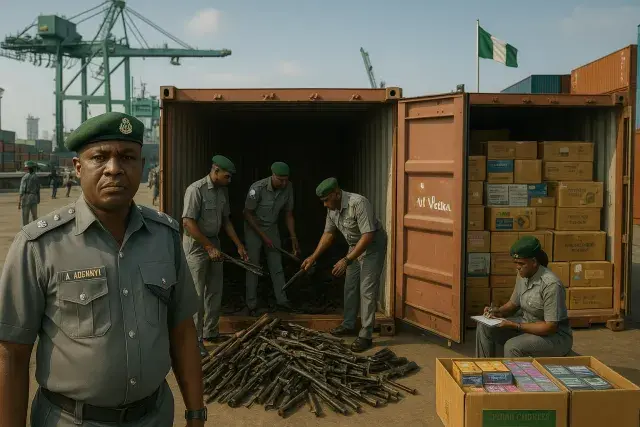 Nigeria Customs Seizes Cannabis Products and Rifle Parts at Port